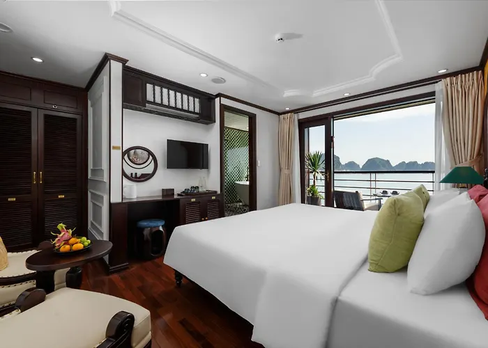 2-day Luxury Cycad Cruise On Bai Tu Long Bay With Pickup From International Cruise Port Or Hanoi Old Quarter *