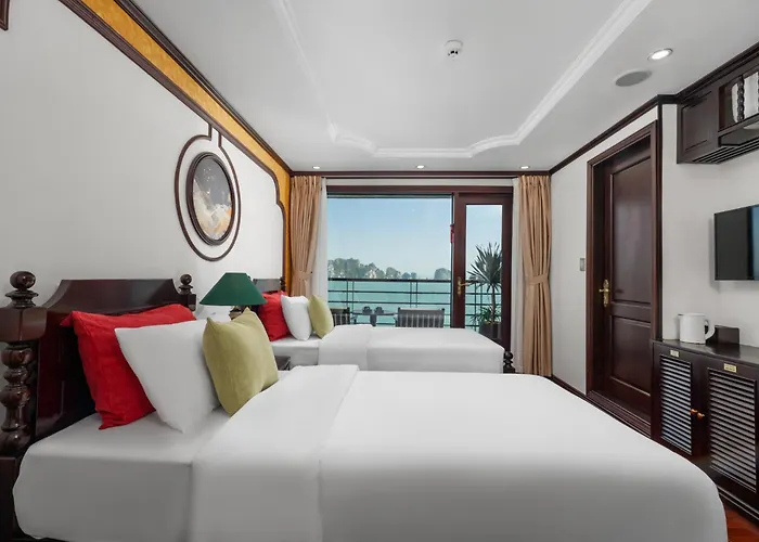 2-day Luxury Cycad Cruise On Bai Tu Long Bay With Pickup From International Cruise Port Or Hanoi Old Quarter